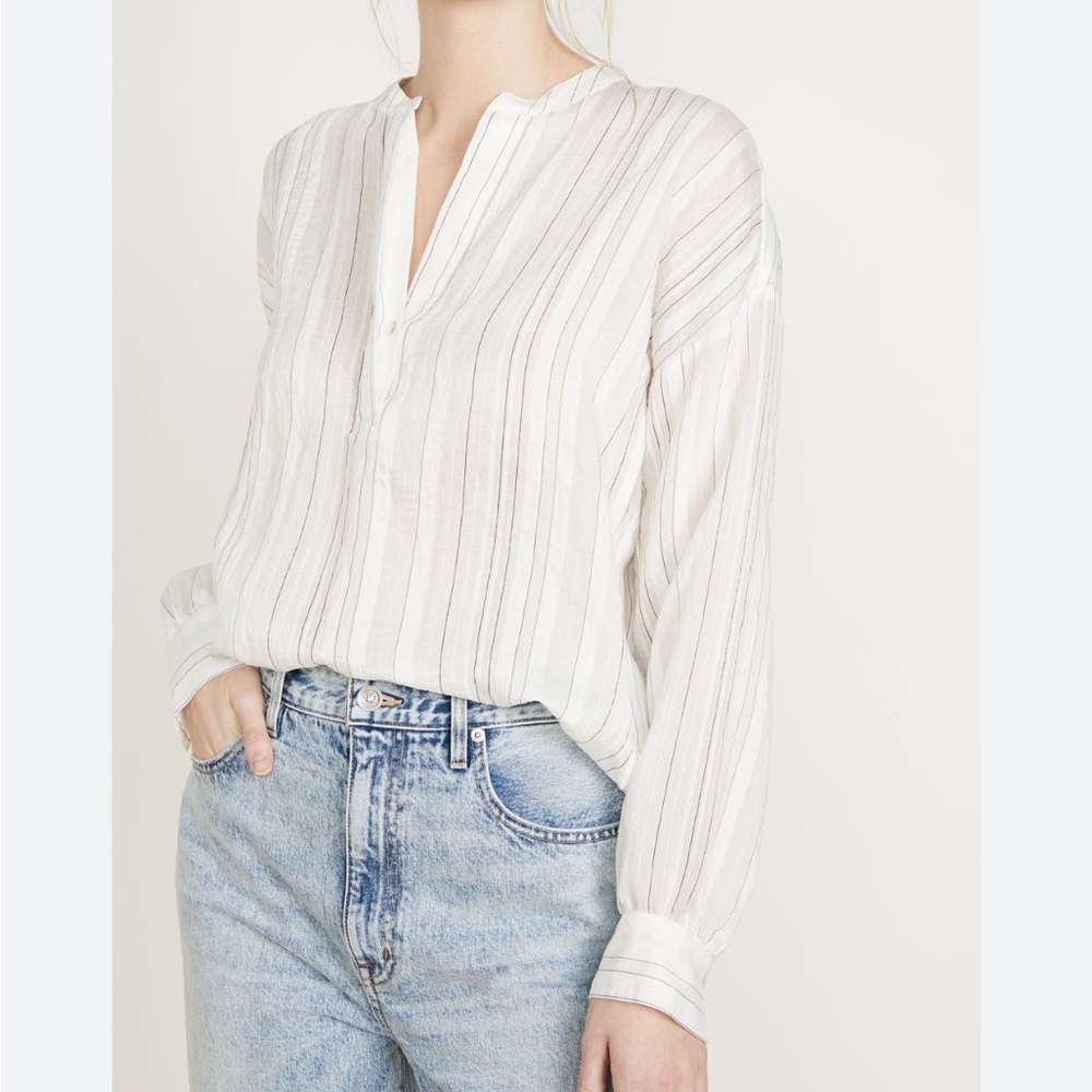 Vince Drapey Stripe Pullover - image 1